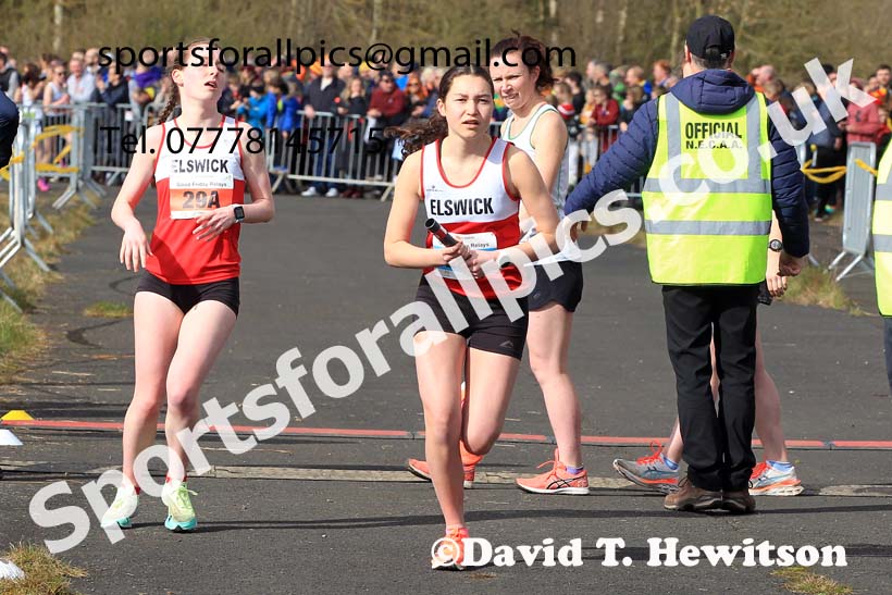 Senior womens 2023 Elswick Harriers Road Relays, Albamarle Barrack Airfield, Ouston, Northumberland. Photo: David T. Hewitson/Sports for All Pics